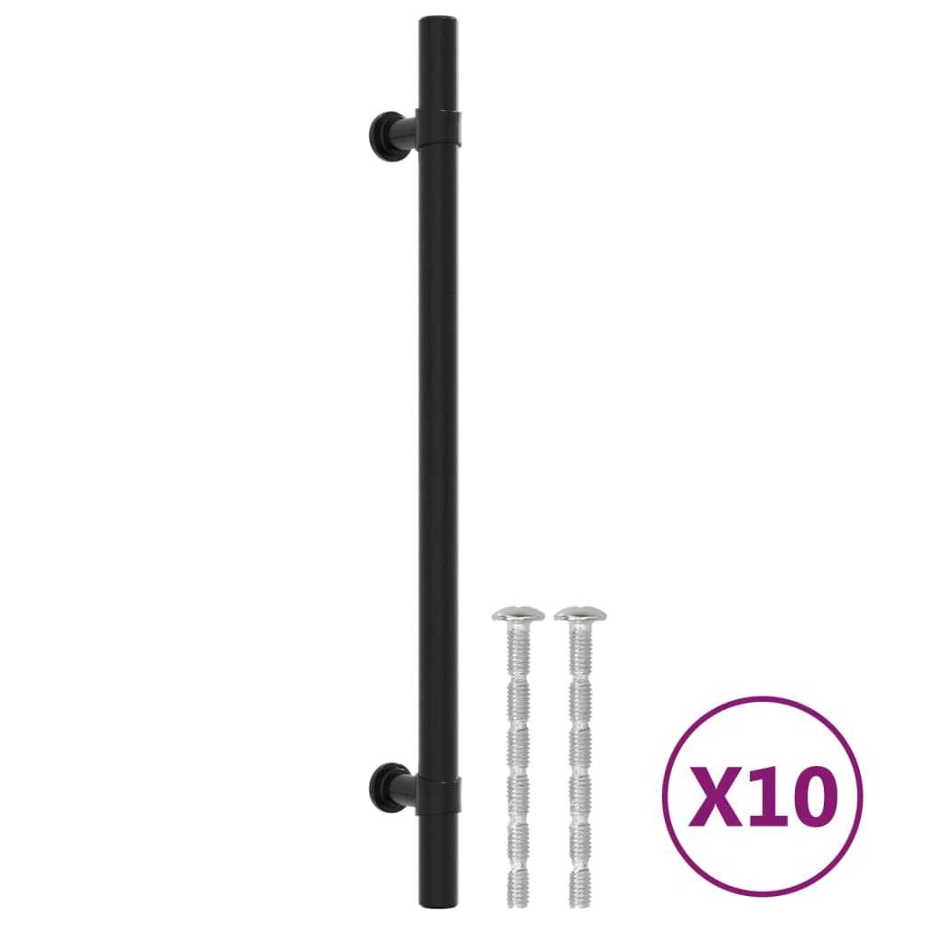 Vidaxl handles 10 st 192 mm stainless steel black