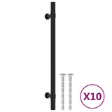 Vidaxl handles 10 st 192 mm stainless steel black