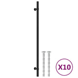 Vidaxl handvatten 10 st 320 mm roestvrij staal zwart