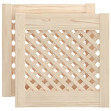 Porte di armadietti Vidaxl con slat 2 pezzi 39,5x39,5 cm