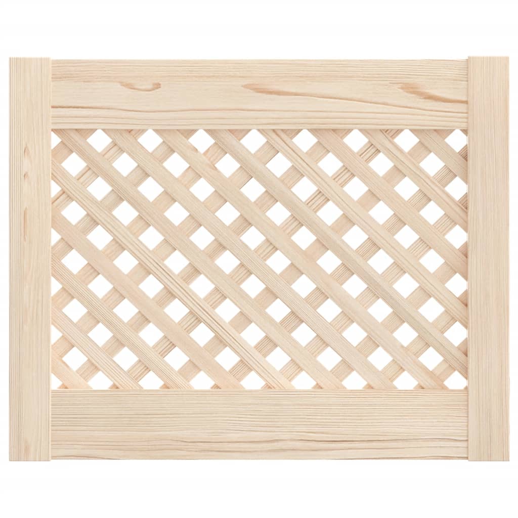 Puertas del gabinete Vidaxl con Slat 2 PCS 49.5x39.5 cm de pino sólido