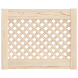 Puertas del gabinete Vidaxl con Slat 2 PCS 49.5x39.5 cm de pino sólido