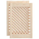 Vidaxx Schranktüren mit Lamellen 2 Stück 39,5x61,5 cm massives Kiefernholz