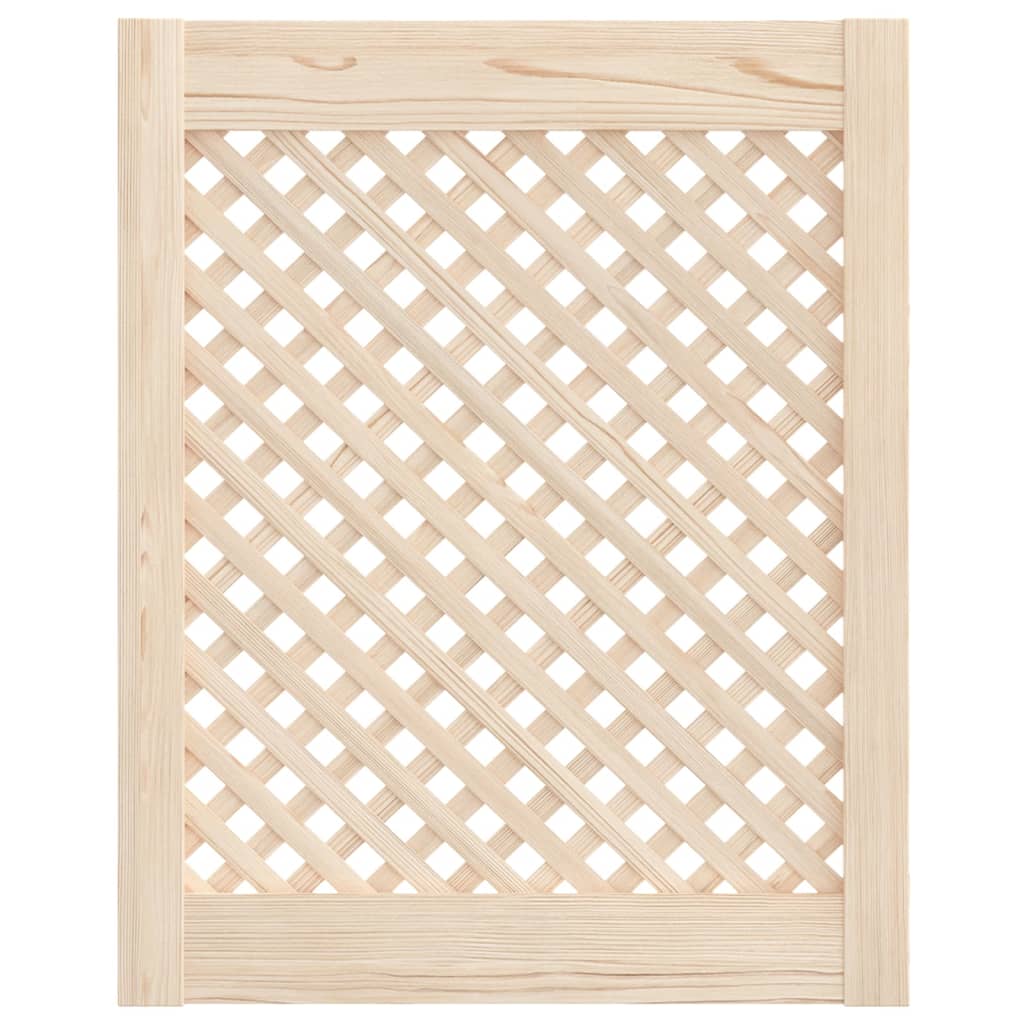 Vidaxx Schranktüren mit Lamellen 2 Stück 49,5x61,5 cm massives Kiefernholz