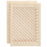 Vidaxx Schranktüren mit Lamellen 2 Stück 49,5x69 cm massives Kiefernholz