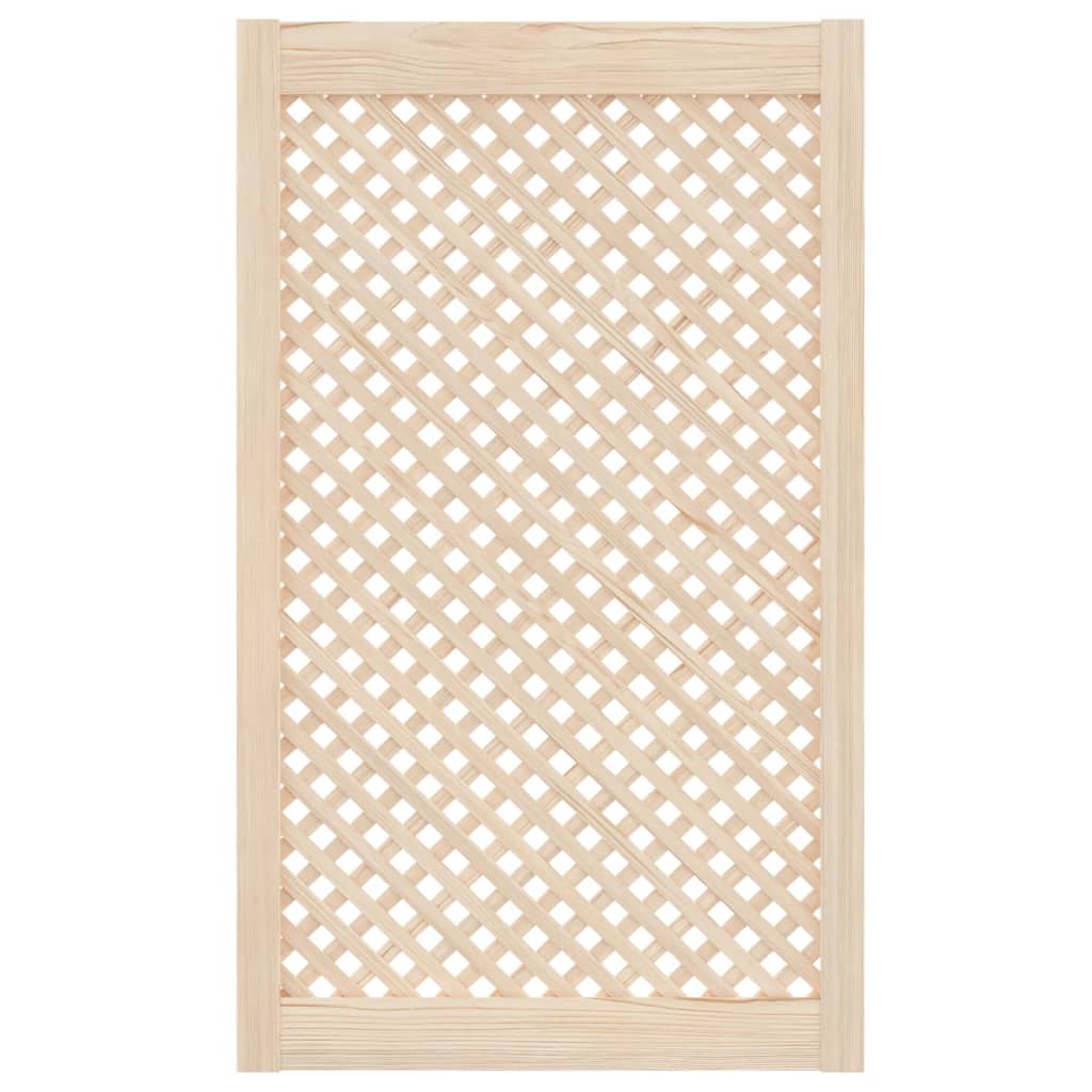 Puertas del gabinete Vidaxl con slat 2 pcs 59.5x99 cm de pino sólido