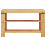 VIDAXL-Schuhgepäck 3-Schicht 70x27.5x45 cm Bambus