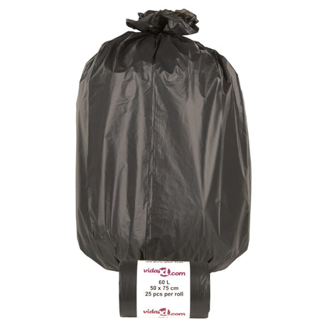 Vidaxl Müllsäcke 250 St 60 l Schwarz