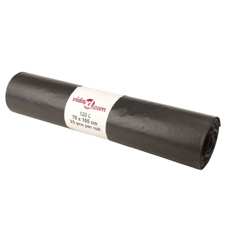 VidaXL Müllsäcke 250 Stück 120 l schwarz