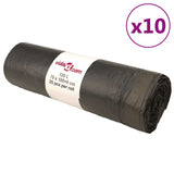 Vidaxx Müllsäcke mit Kordelzug 250 Stück 120 l schwarz