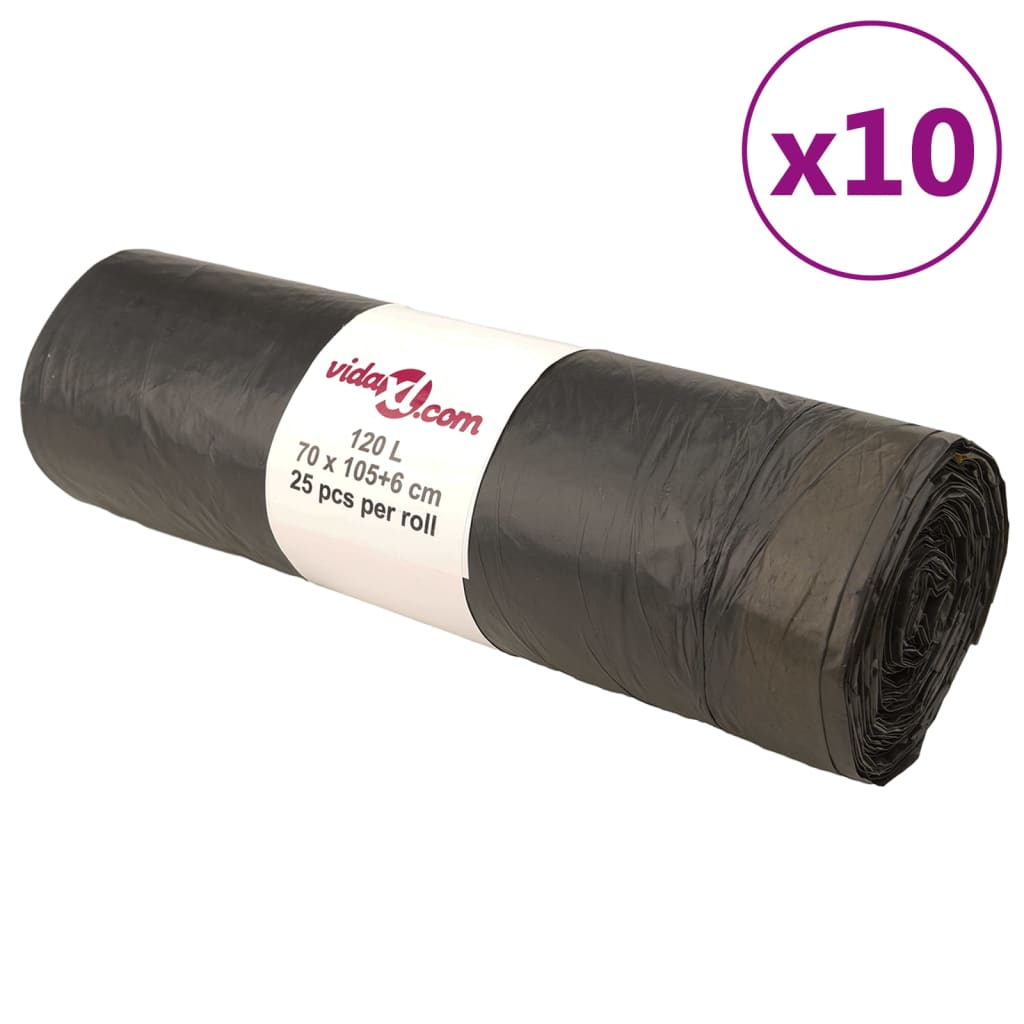 Vidaxl Drecksäck mat Draws Killer 250 St 120 L Schwaarz