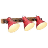 Vidaxxl Wandleuchte 25 W E27 65 x 25 cm verwittertes Rot