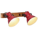 Vidaxxl Wandleuchte 25 W E27 45 x 25 cm verwittertes Rot