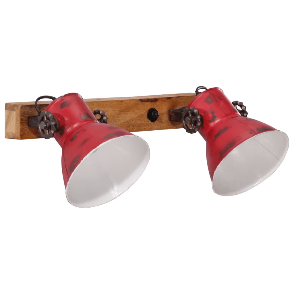 Vidaxl Wall Lamp 25 W E27 45x25 cm Saldatura rossa