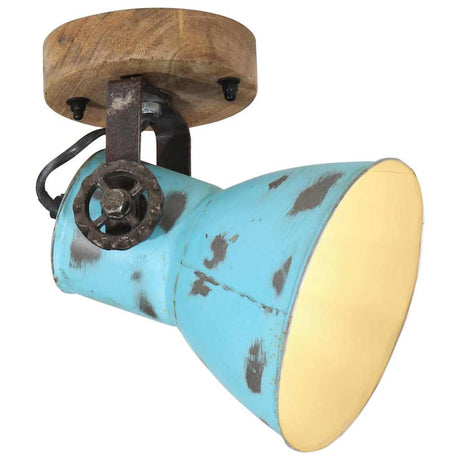 Vidaxx Wandleuchte 25 W E27 11,5 x 11,5 x 25 cm verwittertes Blau