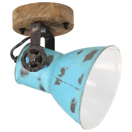 Vidaxx Wandleuchte 25 W E27 11,5 x 11,5 x 25 cm verwittertes Blau