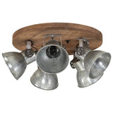 Vidaxx Deckenleuchte 25 W E27 50x50x25 cm Vintage Silber