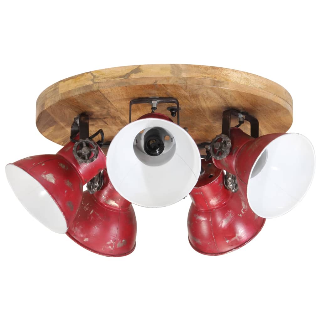Vidaxx Deckenleuchte 25 W E27 50x50x25 cm verwittertes Rot