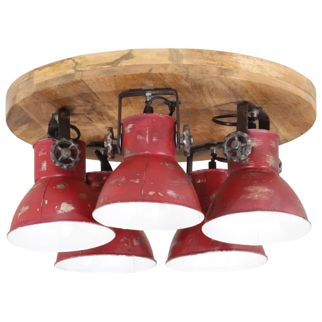 VidaXL Ceiling lamp 25 W E27 50x50x25 cm weathered red