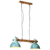 Vidaxl Hanging Lamp 25 W E27 85x28x109 cm verwittert blau