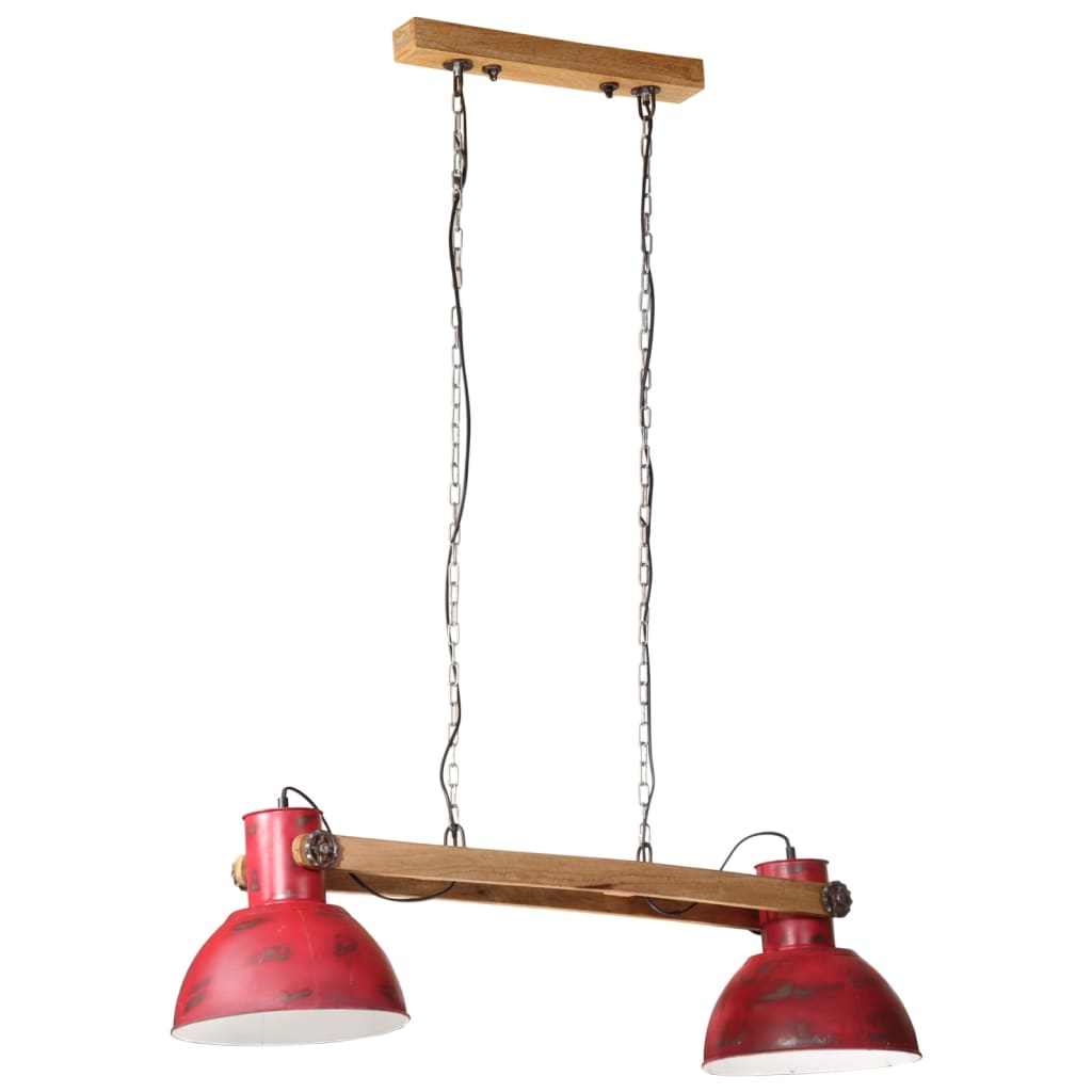 Vidaxl Hanging Lampe 25 W E27 85x28x109 cm Red atteint