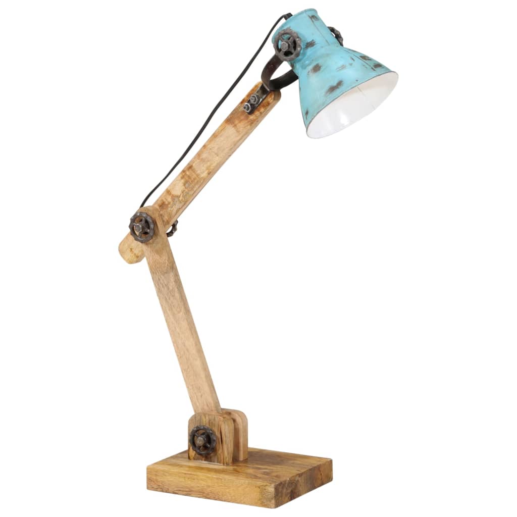 Vidaxl Desk Lamp 25 W E27 23x18x96 cm väderbitna blått