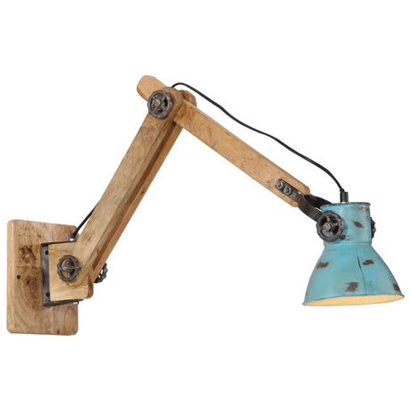 Vidaxx Wandleuchte 25 W E27 96 x 15 x 20 cm verwittertes Blau