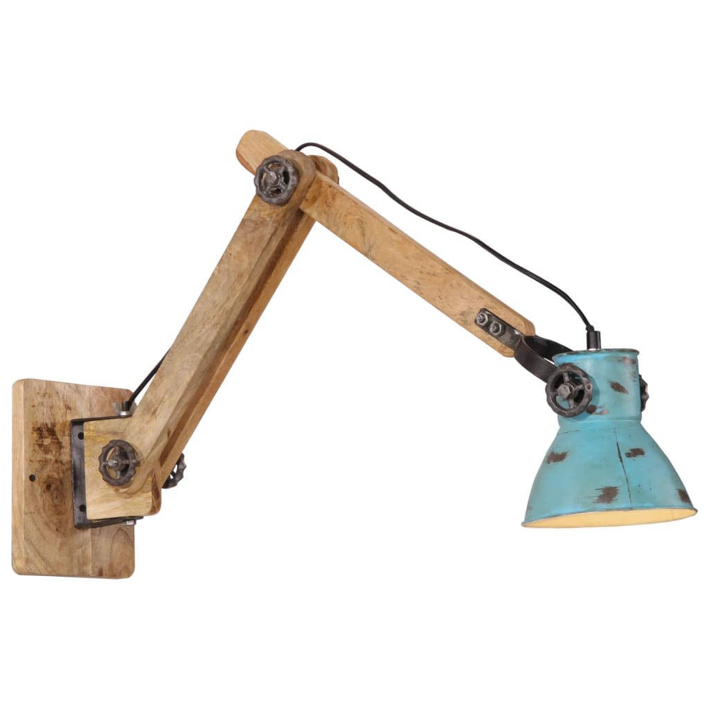 Vidaxx Wandleuchte 25 W E27 96 x 15 x 20 cm verwittertes Blau