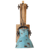 Vidaxx Wandleuchte 25 W E27 96 x 15 x 20 cm verwittertes Blau