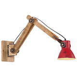 Vidaxx Wandleuchte 25 W E27 96x15x20 cm verwittertes Rot