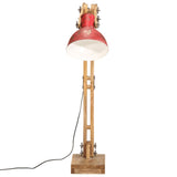 VIDAXL-Stehlampe 25 W E27 33x25x130-150 cm verwitterte Rot