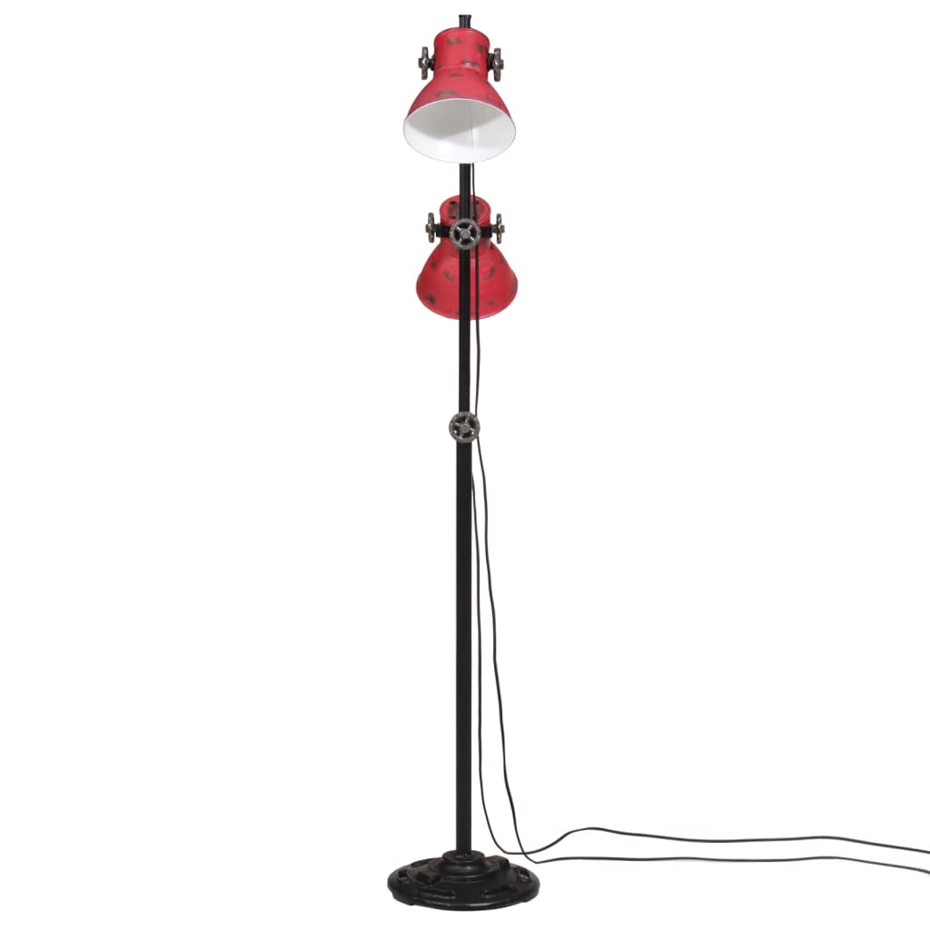 Vidaxl floor lamp 25 W E27 25x25x90 140 cm weathered red