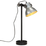 Vidaxl Desk Lampe 25 W E27 15x15x55 cm Vintage Silberfarbe