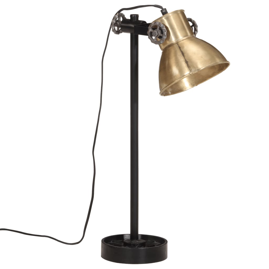 Lampada da scrivania Vidaxl 25 W E27 15x15x55 cm Brass antico