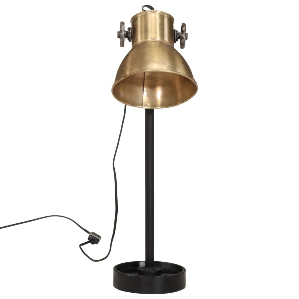 Lampe de bureau Vidaxl 25 W E27 15x15x55 cm en laiton antique