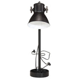 Lampe de bureau Vidaxl 25 W E27 15x15x55 cm noir