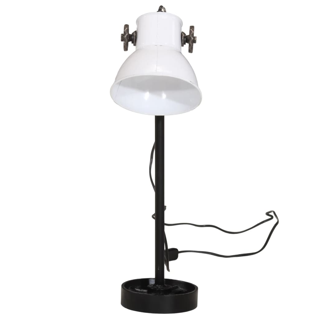 Vidaxl Desk Lamp 25 W E27 15x15x55 cm vit