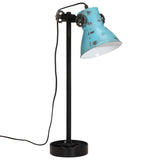 Vidaxx Schreibtischlampe 25 W E27 15x15x55 cm verwittertes Blau