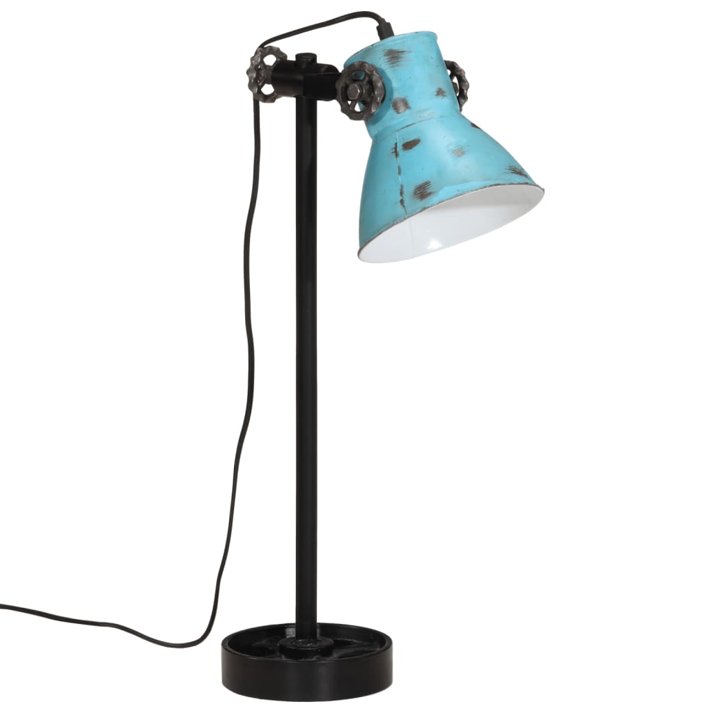 Lampe de bureau Vidaxl 25 W E27 15x15x55 cm Bleu par temps