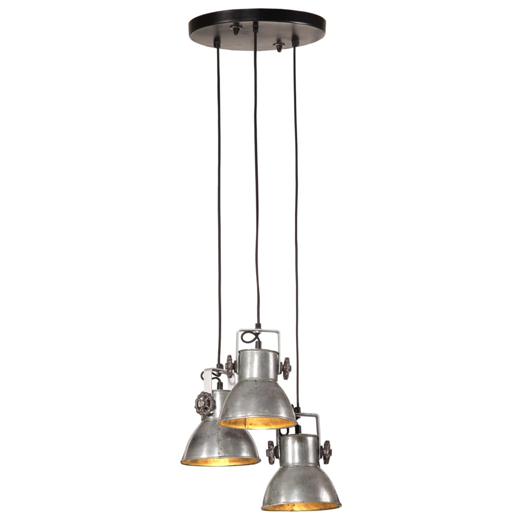 Vidaxl Hanging lamp 25 W E27 30x30x100 cm Vintage silver colored