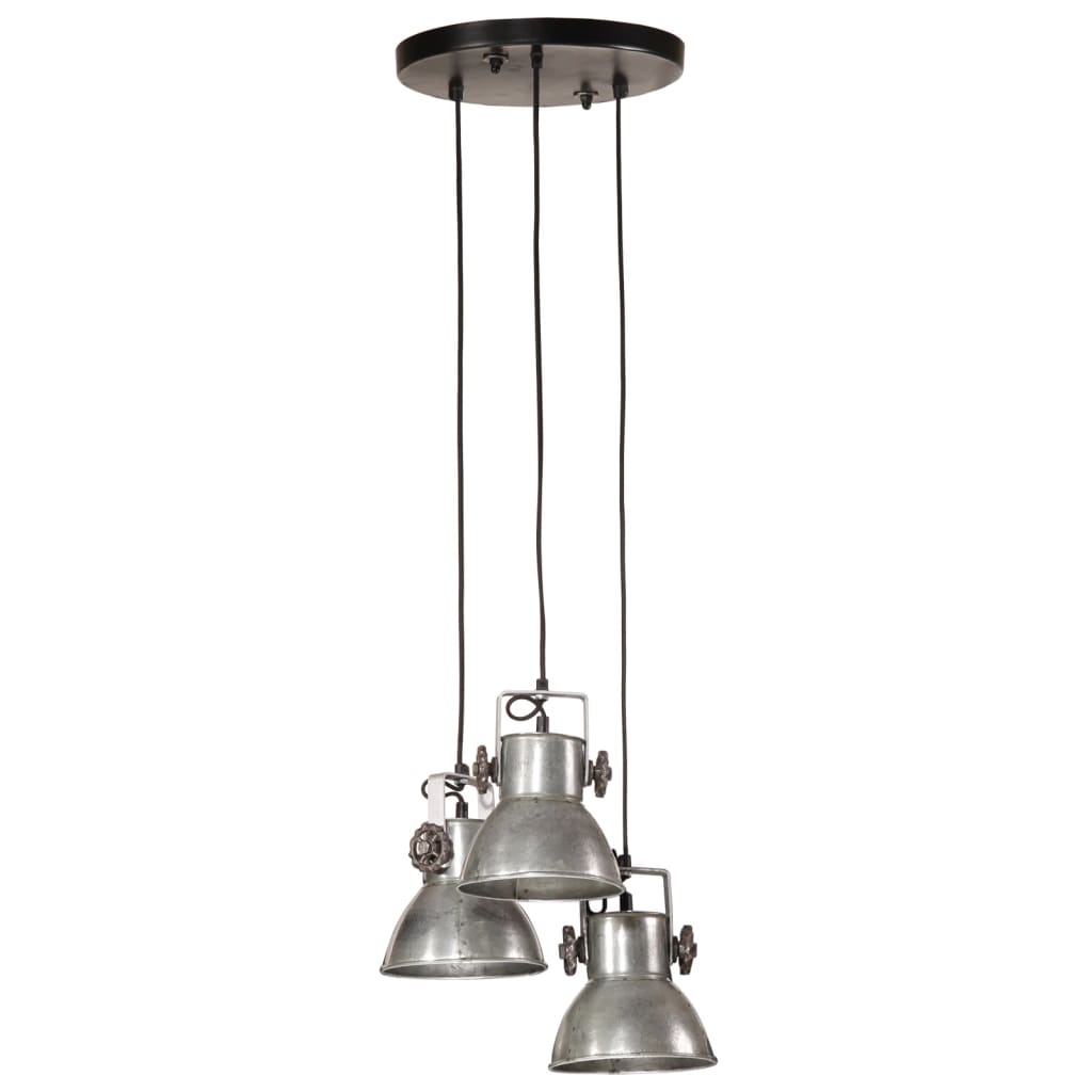 Vidaxx Hängelampe 25 W E27 30x30x100 cm Vintage Silber