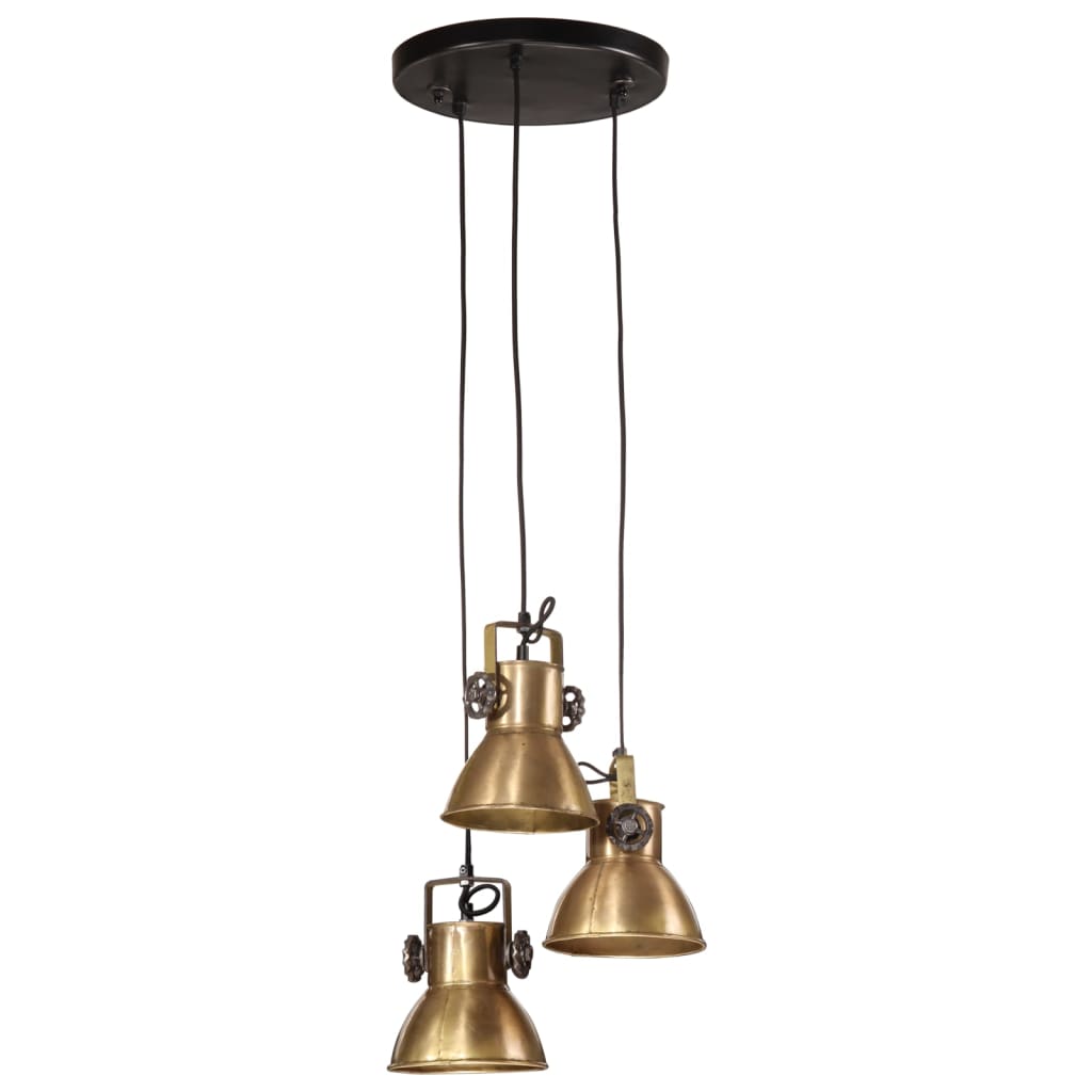 Vidaxl Hanging lamp 25 W E27 30x30x100 cm Antique brass colored