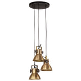 Vidaxl Hanging Lamp 25 W E27 30x30x100 cm Antikk messing farget