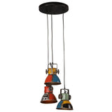 Vidaxl hängande lampa 25 w e27 30x30x100 cm multi -färgad