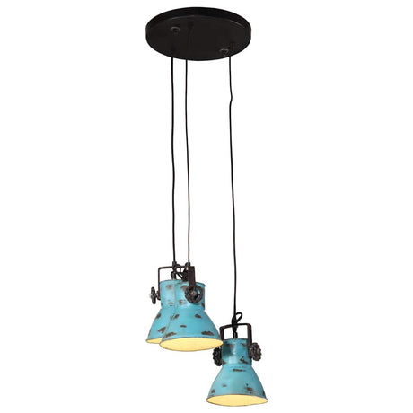Vidaxx Hängelampe 25 W E27 30x30x100 cm verwittertes Blau