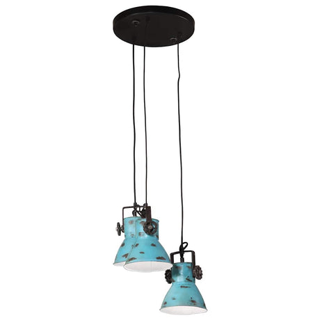 Vidaxx Hängelampe 25 W E27 30x30x100 cm verwittertes Blau