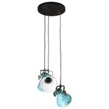 Vidaxl Hanging Lamp 25 W E27 30x30x100 cm zvětralá modrá