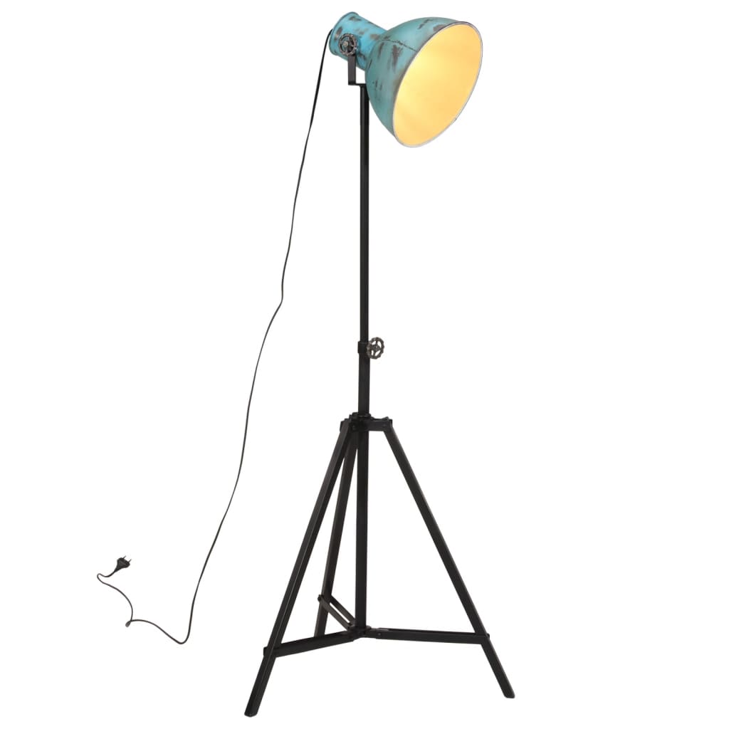 Lampa podłogowa vidaxl 25 W e27 61x61x90 150 cm zwietrzały niebieski