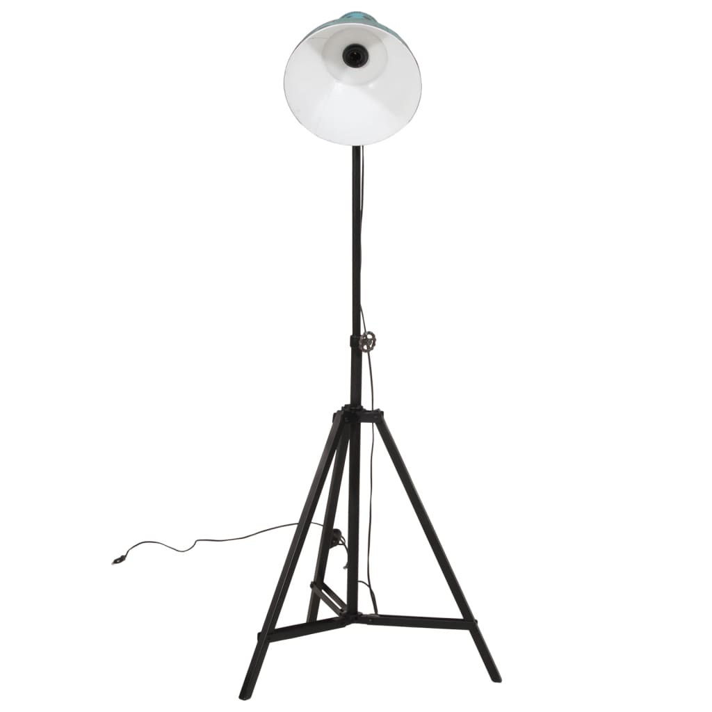 Vidaxl golvlampa 25 w e27 61x61x90 150 cm väderbitna blått