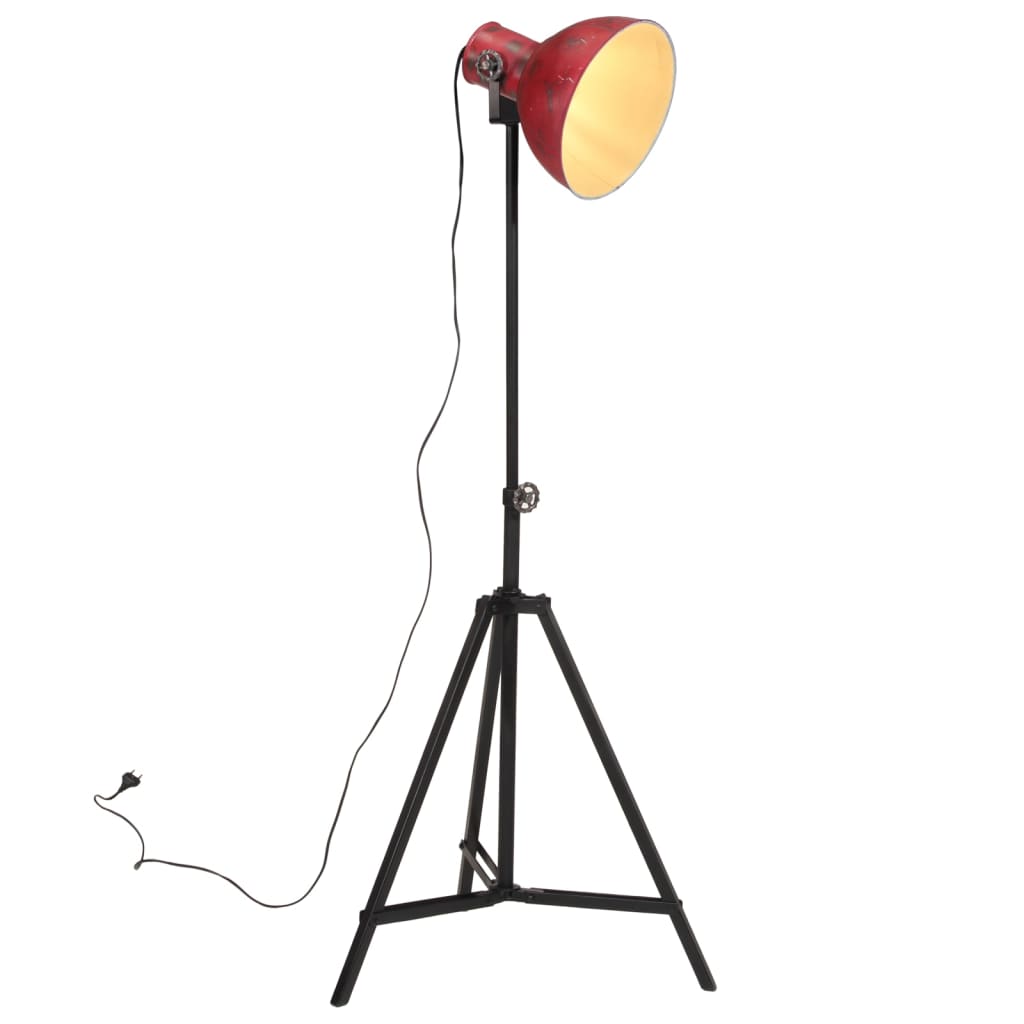 Vidaxl Lampa podłogowa 25 W E27 61x61x90 150 cm Wtedażone czerwone